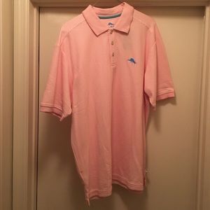 Men’s Large Tommy Bahama Polo Shirt Pink